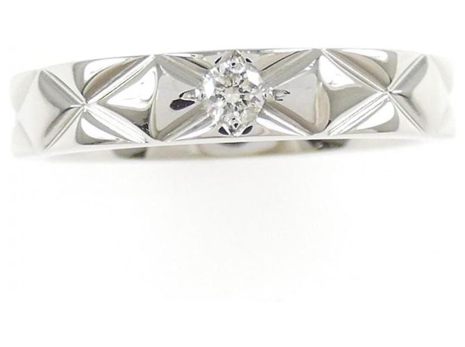 Chanel Large Matelassé Ring Silber - Ansicht 2