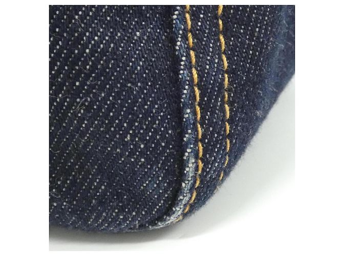 Borsa a tracolla Fendi Mamma Baguette 26325 Blu navy - vista 6