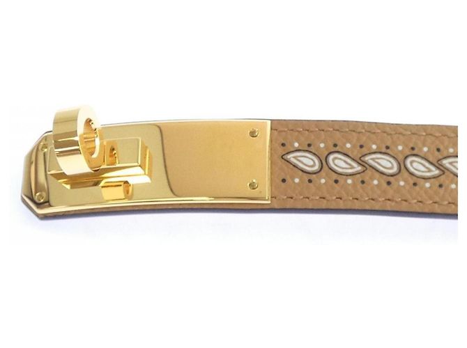 Hermès Hermes Kelly Bandana 18mm Gürtel Braun - Ansicht 2