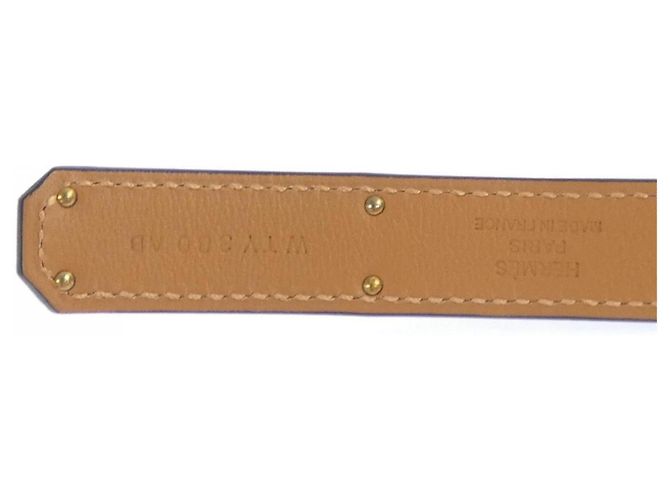 Hermès Hermes Kelly Bandana 18mm Gürtel Braun - Ansicht 3