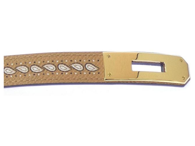Hermès Hermes Kelly Bandana 18mm Gürtel Braun - Ansicht 4
