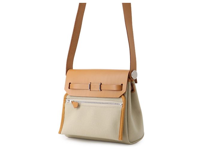 Hermès Borsa a tracolla Hermes Herbag Zip Mini Crudo - vista 2