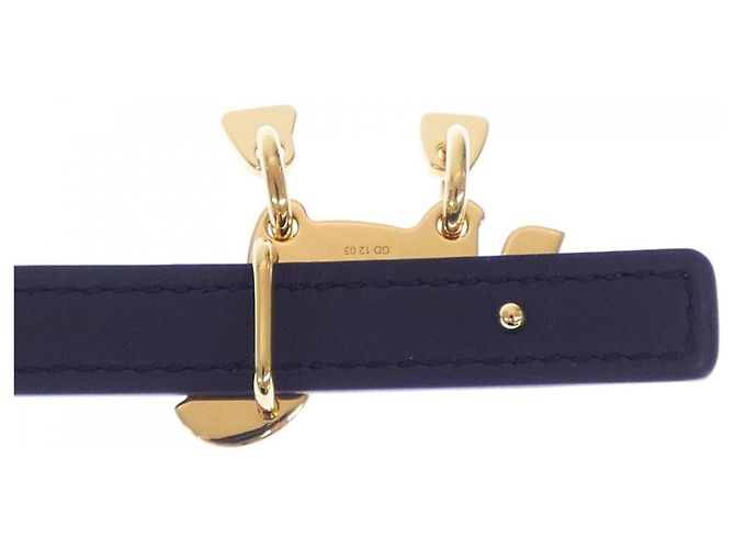 Hermès Cintura reversibile Hermes Tornade Nero Beige - vista 3