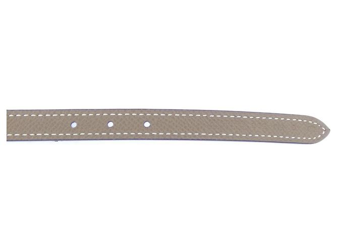Hermès Cintura reversibile Hermes Tornade Nero Beige - vista 4