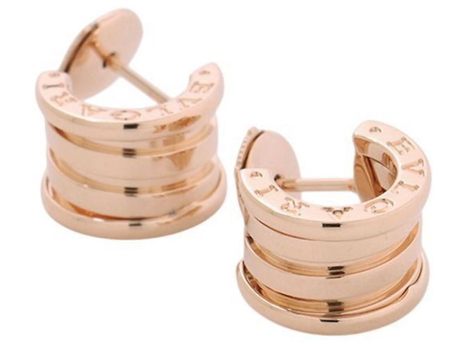Bulgari Orecchini Bvlgari B-zero1 in oro rosa 18K - vista 2