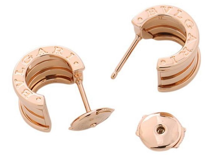 Bulgari Orecchini Bvlgari B-zero1 in oro rosa 18K - vista 3