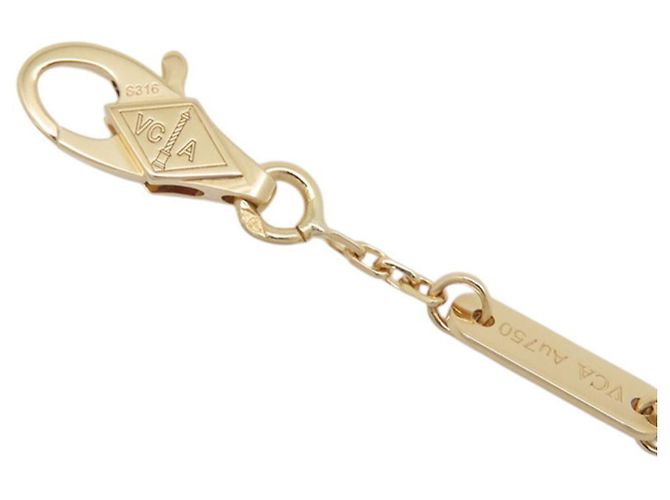 Bracciale Van Cleef & Arpels Frivole Mini in oro giallo 18K - vista 9