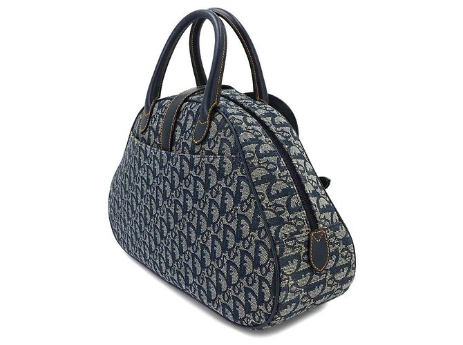 Borsa Christian Dior Trotter Double Saddle Blu navy - vista 2