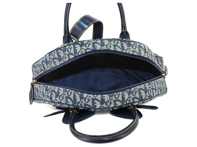 Borsa Christian Dior Trotter Double Saddle Blu navy - vista 5