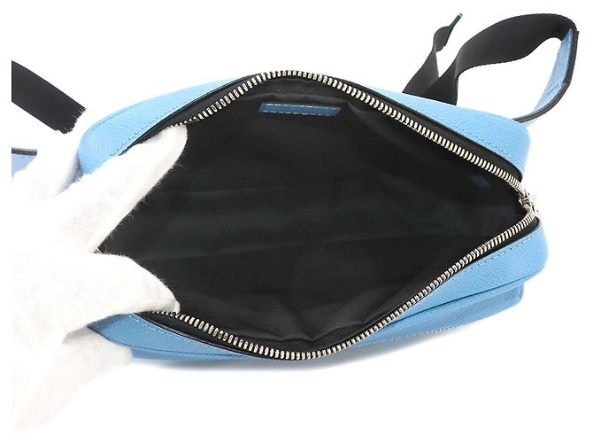 Bumbag Borsa a mano Louis Vuitton Taigarama Blue - vista 5