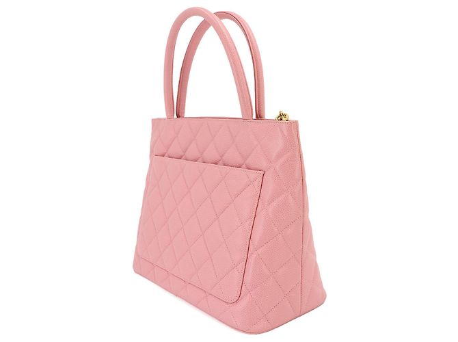 Borsa Tote Chanel Medallion Rosa - vista 3
