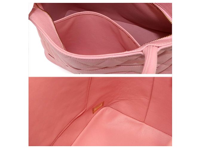 Borsa Tote Chanel Medallion Rosa - vista 8