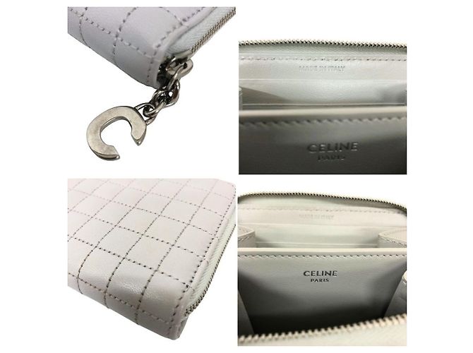 Céline Cartera bi-fold Celine Light Gray Gris - vista 3
