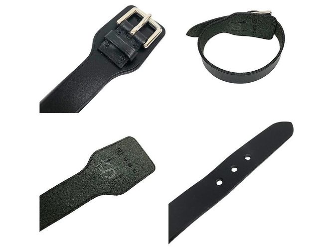 Hermès Bracciale in pelle Hermes Etriviere Nero - vista 3