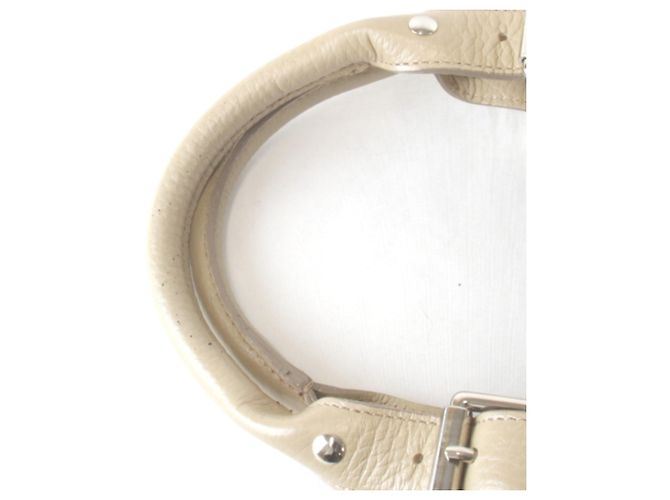 Borsa a mano Burberry in pelle beige - vista 12
