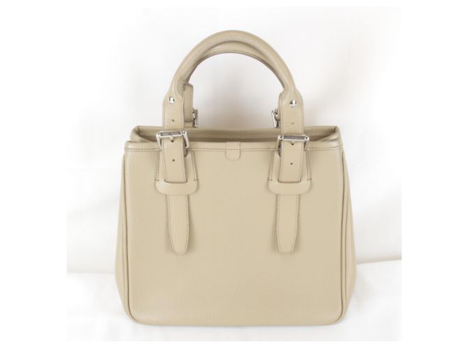 Borsa a mano Burberry in pelle beige - vista 2