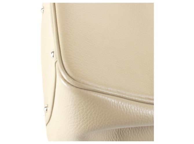 Borsa a mano Burberry in pelle beige - vista 5