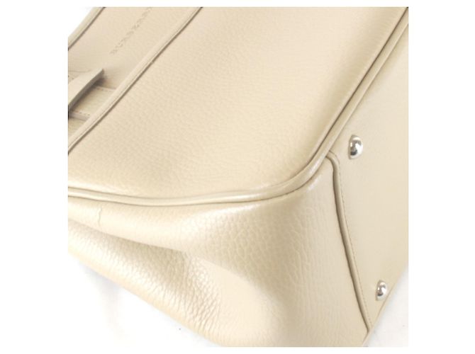 Borsa a mano Burberry in pelle beige - vista 6