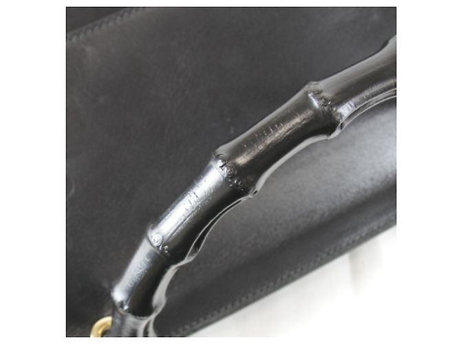 Borsa a tracolla 2 vie Gucci Bamboo 001 Nero - vista 15