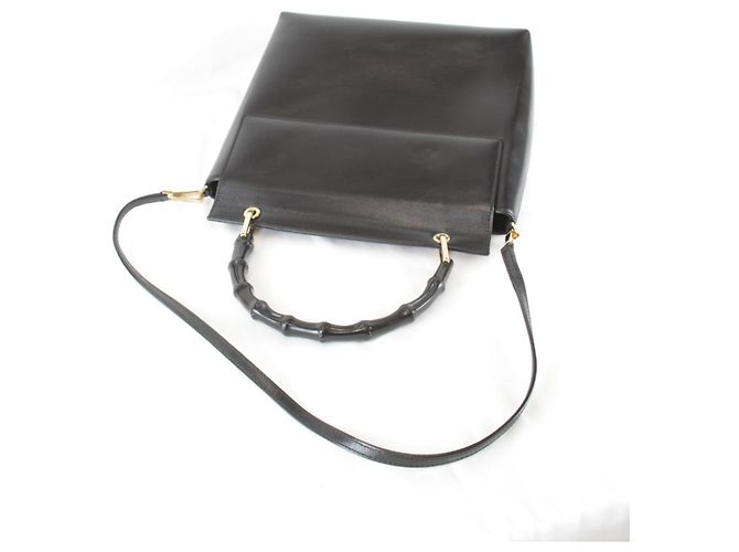 Borsa a tracolla 2 vie Gucci Bamboo 001 Nero - vista 5