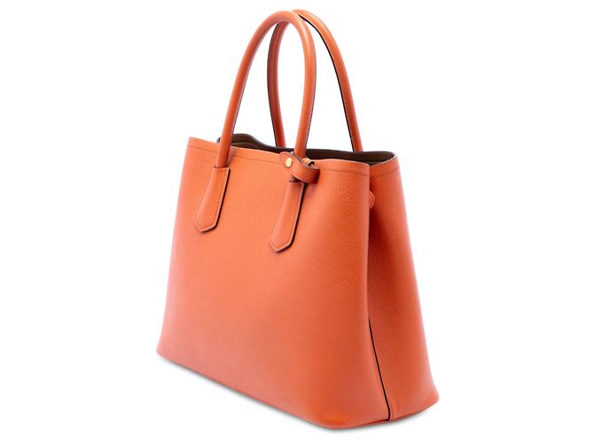 Bolso Prada Orange Medium Saffiano Cuir de Doble Asa Naranja - vista 2