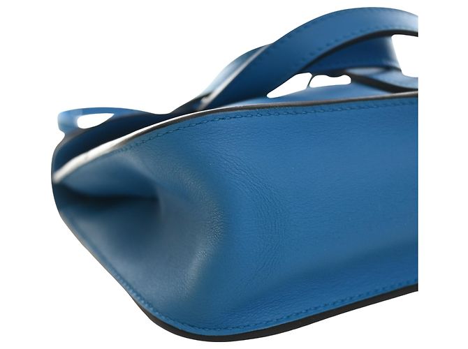 Hermès Blue Mini Swift Halzan 22 - vista 11