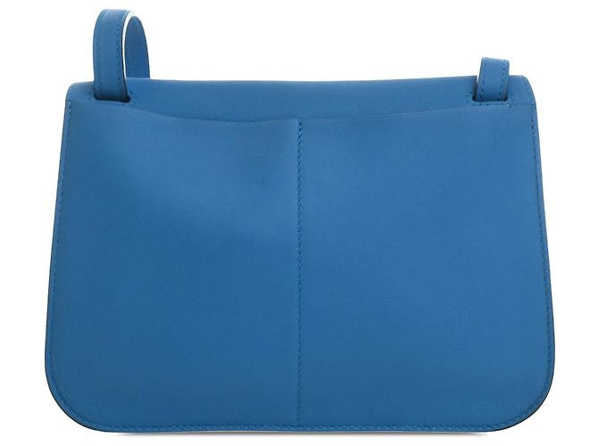 Hermès Blue Mini Swift Halzan 22 - vista 2