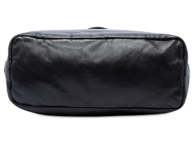 Borsa reversibile Prada in Tessuto e Nappa nera Nero - vista 3