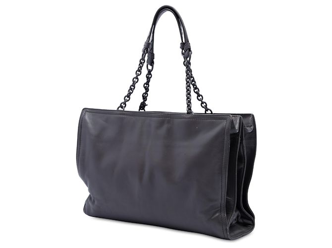 Tote Bottega Veneta in Nappa Viola con Catena Porpora Viola scuro - vista 2