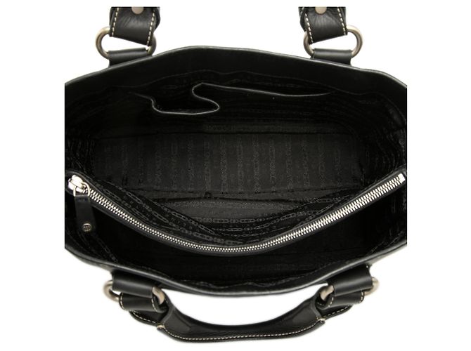 Céline Borsa a mano Celine Boogie in pelle nera Nero - vista 4