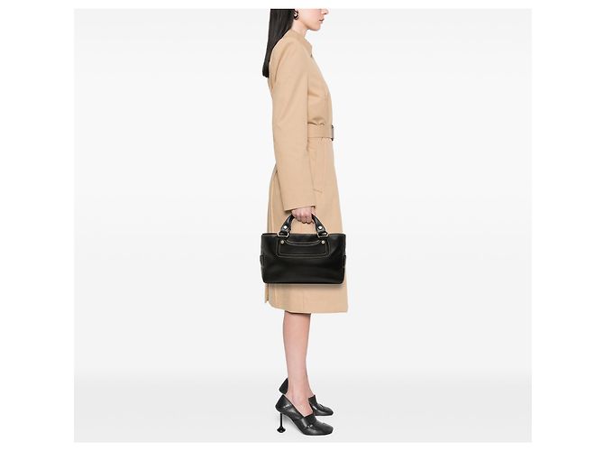 Céline Borsa a mano Celine Boogie in pelle nera Nero - vista 6