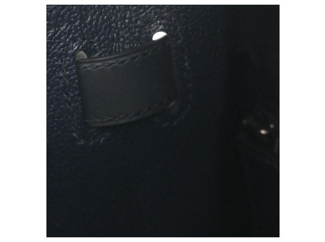 Hermès Blue Sombrero Kelly II Sellier 28 Blu navy - vista 10