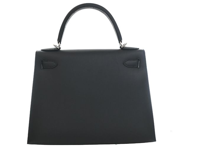 Hermès Blue Sombrero Kelly II Sellier 28 Blu navy - vista 4