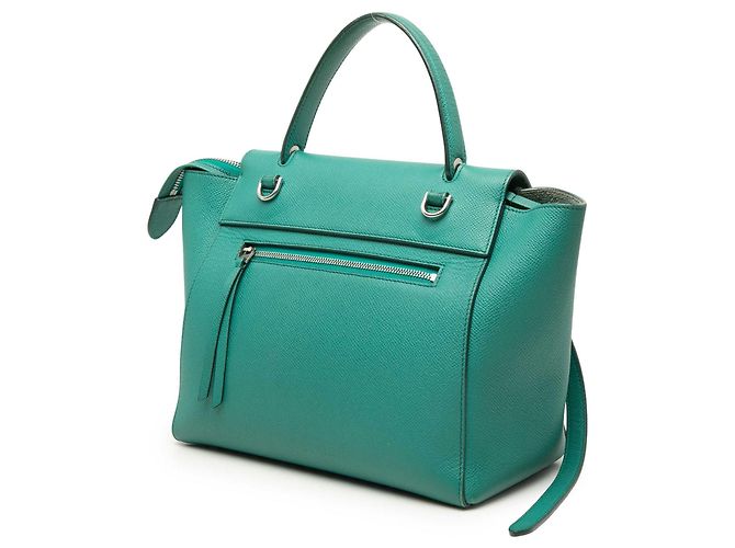 Belt Bag Céline Bolsa de cintura Celine em couro de bezerro micro grão verde - vista 2