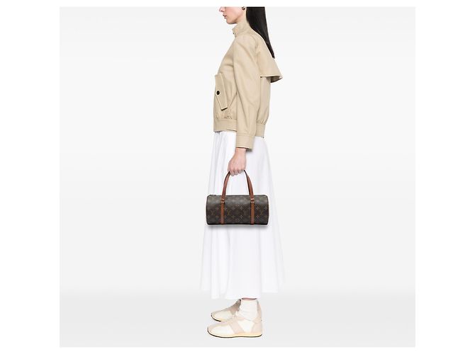 Louis Vuitton Brown Monogram Papillon 30 Marrone - vista 5