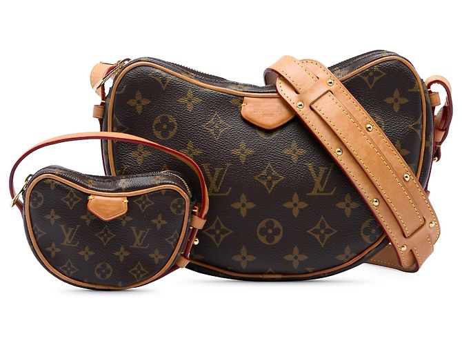 Louis Vuitton Brown Monogram Croissant MM Castaño - vista 6