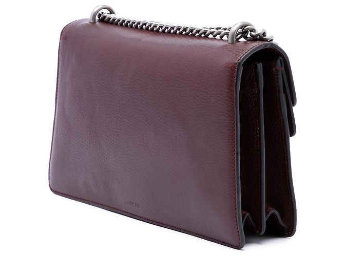 Borsa a tracolla Gucci Dionysus media in pelle di vitello rossa Rosso Bordò - vista 2