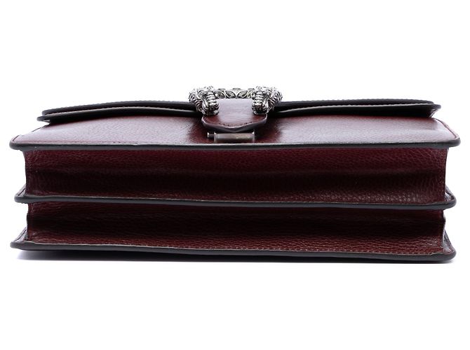 Borsa a tracolla Gucci Dionysus media in pelle di vitello rossa Rosso Bordò - vista 3