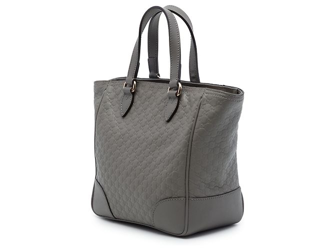 Borsa Gucci Bree Small Microguccissima Grigia Marrone Grigio antracite - vista 2