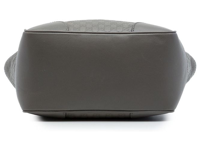 Borsa Gucci Bree Small Microguccissima Grigia Marrone Grigio antracite - vista 3