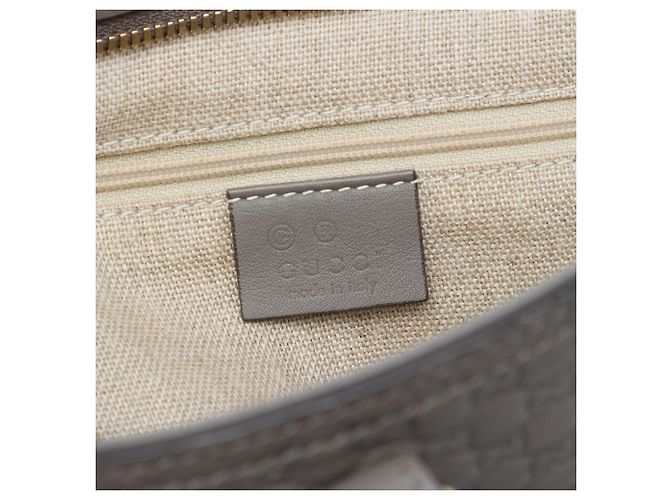 Borsa Gucci Bree Small Microguccissima Grigia Marrone Grigio antracite - vista 5