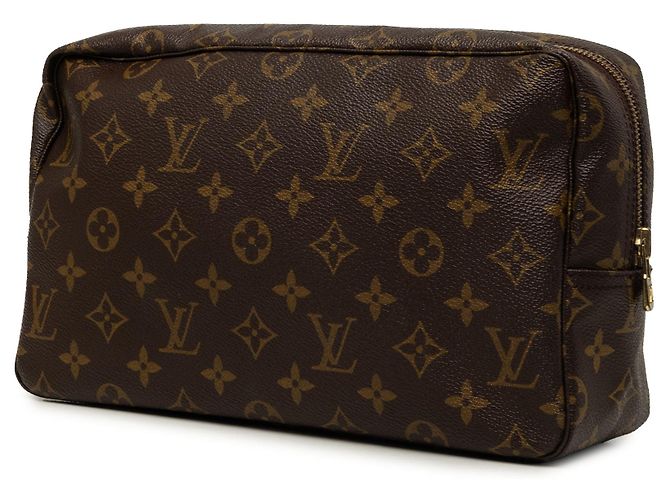 Louis Vuitton Brown Monogram Trousse Toilette 28 Marrone - vista 2