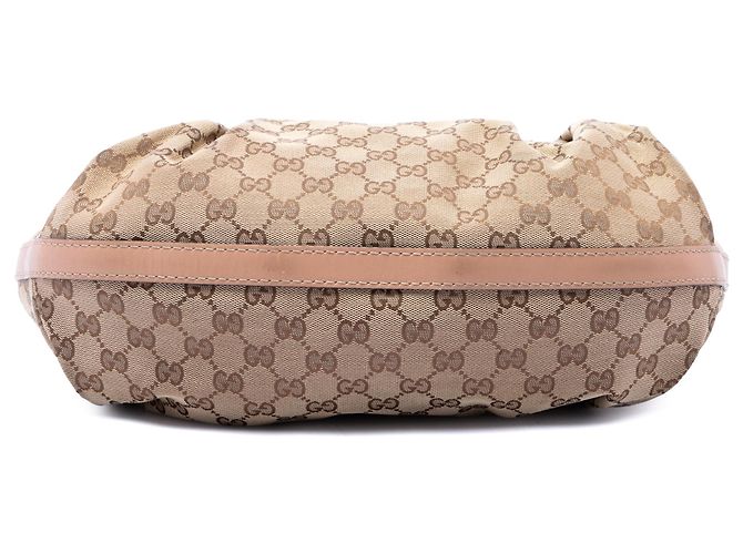 Gucci Scarlett Tote aus beigem GG Canvas - Ansicht 3