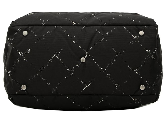Borsa Chanel Black Old Travel Line Nylon Nero - vista 3