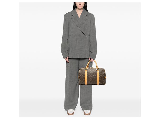 Louis Vuitton Brown Monogram Carryall Marrone - vista 6