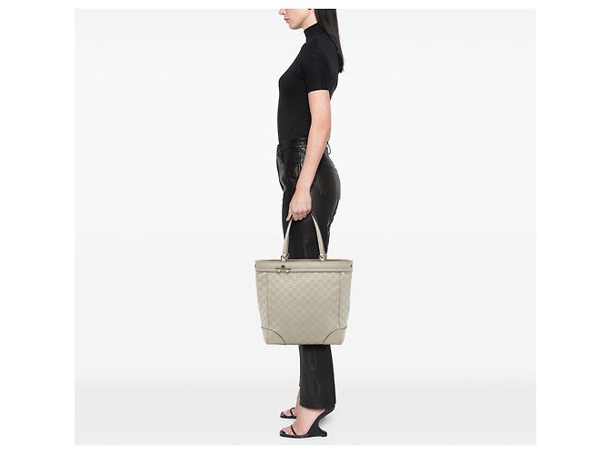 Borsa Tote Gucci White Guccissima Mayfair Bianco Bianco sporco - vista 6