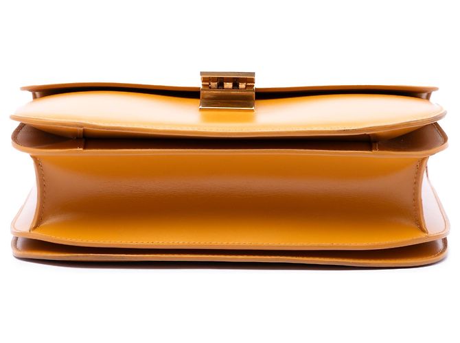 Céline Celine Brown Medium Calfskin Classic Box Marrone Caramello - vista 3