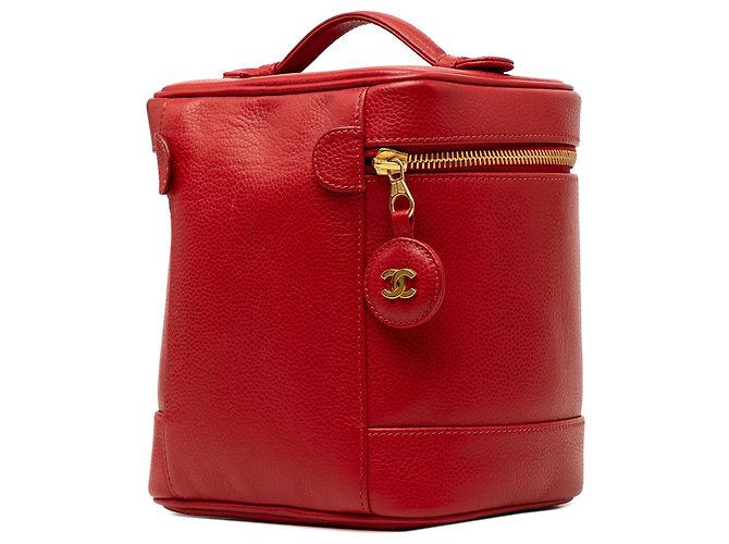 Borsa Vanity Chanel Red CC Caviar Rosso - vista 2