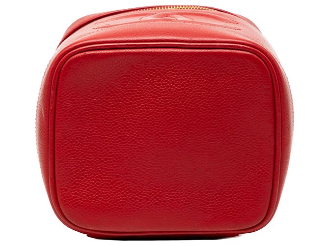 Borsa Vanity Chanel Red CC Caviar Rosso - vista 3