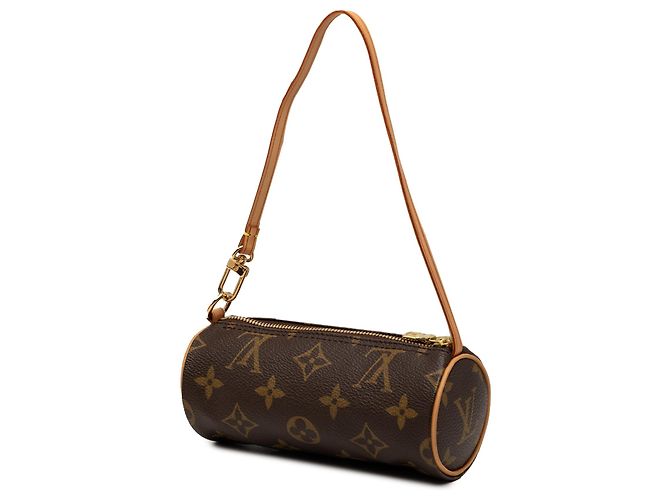 Louis Vuitton Brown Monogram Papillon Pochette Marrone - vista 2